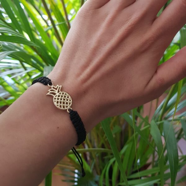 Makramee Armband "Ananas"