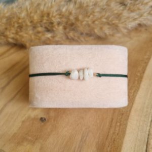 Armband Mondstein smaragd von Mint&White